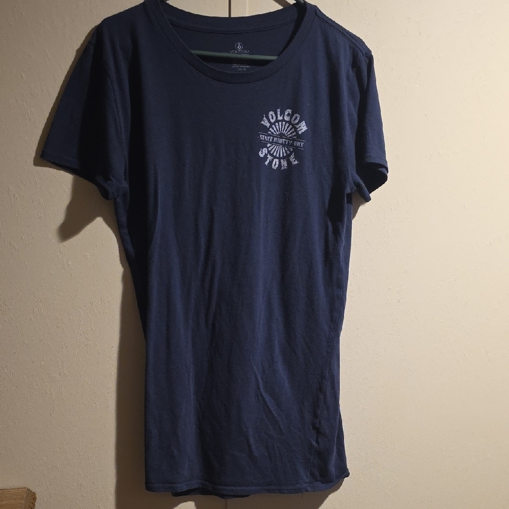 Volcom Men's Dark Blue Graphic Tee